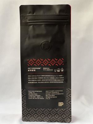 Ресеалабле плоское дно сумки кофе мешка коробки Мылар стоит вверх для зажаренного в духовке кофейного зерна