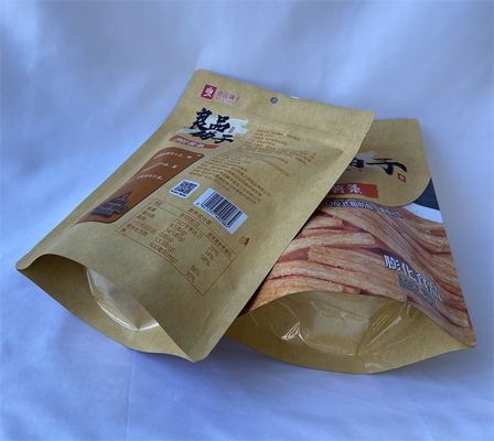 OEM Stand Up Packaging Pouchs Пластиковые пакеты Kraft Resealable Bags