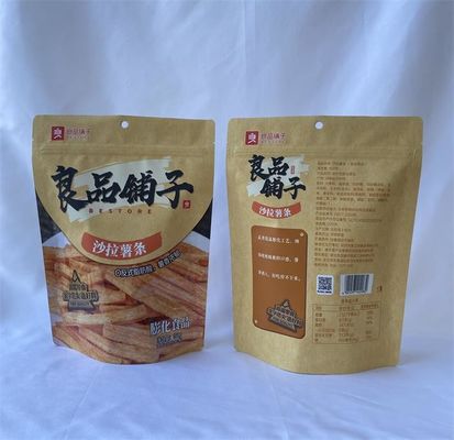 OEM Stand Up Packaging Pouchs Пластиковые пакеты Kraft Resealable Bags