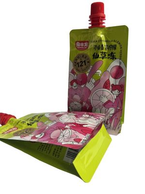 258g напечатало мешок сока стерилизации мешка Spout реторты плоский нижний упаковывая