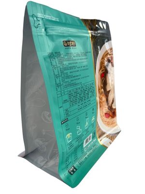 Пищевой класса плоский нижний мешок с молниеносной решеткой Custom Printed PET / VMPET / PE