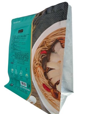 Пищевой класса плоский нижний мешок с молниеносной решеткой Custom Printed PET / VMPET / PE